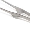 (Silver) - Todai 24cm Stainless Steel Non-Slip Yakiniku BBQ Tongs