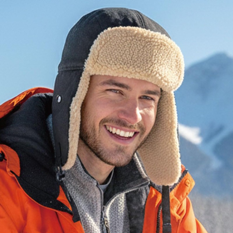 FREESE Cold Protection Hat, Flight Cap for Men with Ear