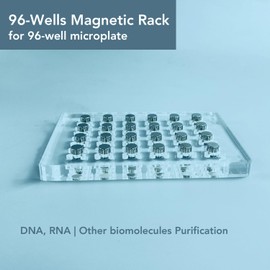 VISOSCI Lab use Magnetic Rack Separator for DNA, RNA or Protein Purification for 96-Well deep Well Plate for 0.1ml or 0.2ml 96-Well microplate