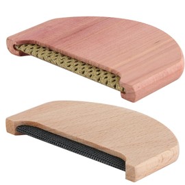 Wooden Cashmere Comb Set for Sweaters – 2 Pcs, Anti-Pilling Fabric Shaver, Portable Manual Lint Remover for Wool, Knits, and Fine Garments, Durable and Eco-Friendly