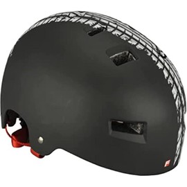 FISCHER BMX Bicycle Helmet, Dirt Bike Helmet Track, L/XL, 58-61 cm, Black/White, TÜV Tested
