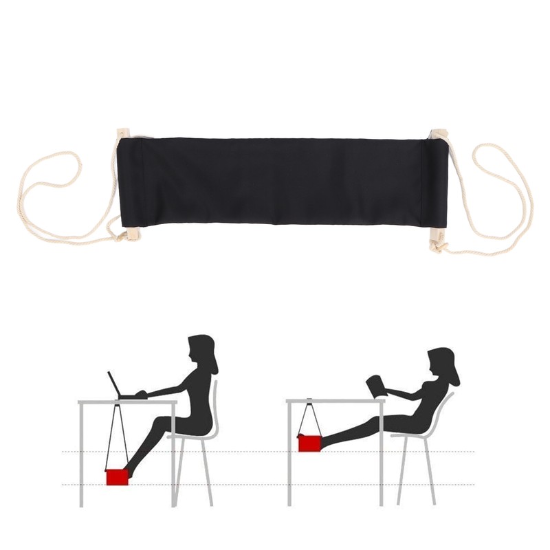 Foot Hammock Under Desk Footrest Adjustable Portable Desk Feet Hammock