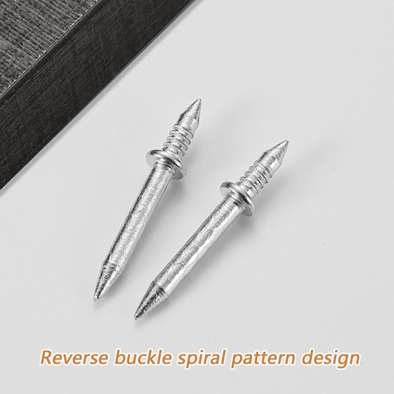 100Pcs Special Hidden Double Headed Nails Rust-Proof Skirting Thread Seamless