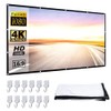 Projector Screen, Foldable 16:9 Projector Screen for Home Cinema and