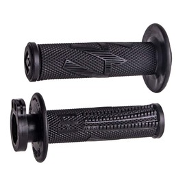 Generic ODI V2 LOCK ON EMIG PRO MOTORCYCLE GRIPS DIRTBIKE OFFROAD MX for 2 & 4 STROKE 7/8"" HANDLEBARS TWIST THROTTLE BLACK USA MADE