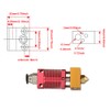 3D Printer Heating Block Hotend Kit Extruder Hot End Nozzle