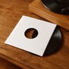50 - Pack White Paper Vinyl 45 RPM Record Inner