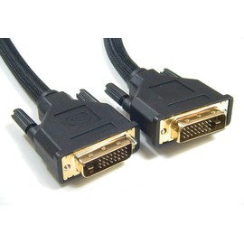 Astrotek 30AWG OD8.6 mm 24+1 pins Male to Male Dual Link DVI-D Cable, Black, 2 Meter