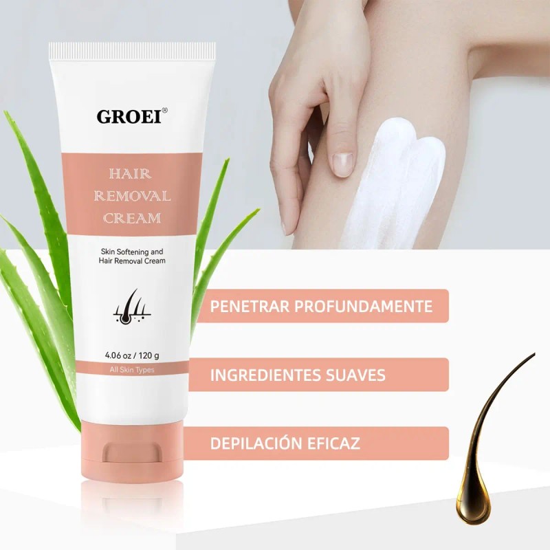 Crema Depilatoria Corporal Con Espátula Para Mujer Y Hombres