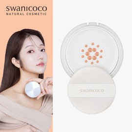 Swanicoco Cover Fixing Swan White Pact (Light Beige/Natural Beige) Refill / Semi-Glow Cover / 스와니코코 커버 픽싱 백조 화이트 팩트(라이트베이지내추럴베이지) 리필 세미 글로우 커버