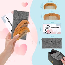 Pack of 2 Birth Combs for Women, Wooden Comb, Gift Pregnancy, Gifts for Pregnancy Women for Pregnancy Mother, Postpartum Essentials