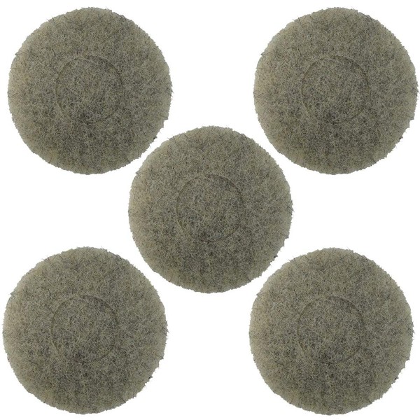 Norton Ultra Grizzly Hog's Hair Pad - 7 3/4 Inch Diameter - Pack of 5