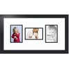 ArtToFrames Double-Multimat-113-61/89-FRBW26079 Collage Photo Frame Double Mat with 3-4x6 Openings