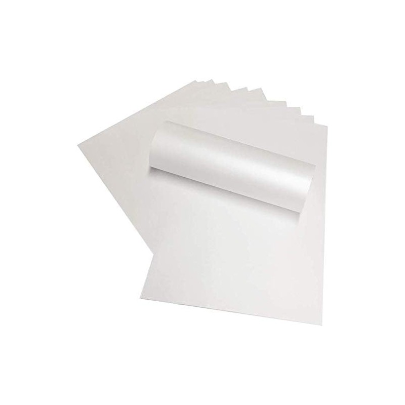 Frost White Pearlescent Shimmer A4 Double Sided Pearlescent 290gsm Card