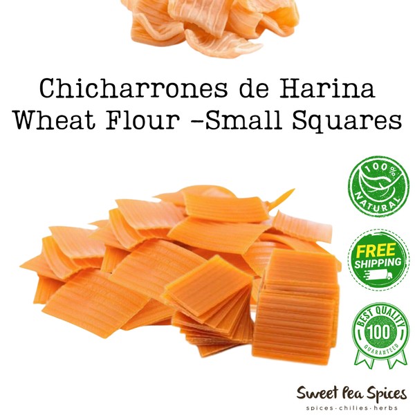 Duros Small Square 2 lb -Chicharrones de Harina Cuandritos - Uncooked - Duritos