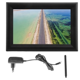 WiFi Digital Photo Frame 10.1 Inch HD IPS Touch Screen Electronic Picture Frame with 16GB Storage for Instantly Photo Video Sharing EU Plug