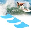 3Pcs Surfboard Fins PVC Thruster Fins Surfing Board Accessories for
