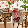 Artoid Mode Planken Love Heart Eucalyptus Valentine's Day Table Runner,