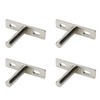 Antrader 4 Piece Floating Shelf Brackets, 2" Concealed Hidden Shelf