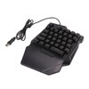 One Handed Keyboard Mouse Set Wired 35 Keys RGB Backlight