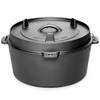 EDGING CASTING Pre-Seasoned Cast Iron Camping Dutch Ovens, Outdoor Camping