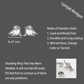 Lywjyb Birdgot Seal Jewelry Seal Earring Baby Seal Stud Earring Nature Inspired Animal Earrings Gift for Sister (Baby Seal Stud er CA)