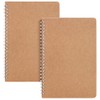 Mr. Pen- Spiral Notebook, Kraft Cover, 2 pcs, 80 Pages, 40 Sheets, Blank Spiral Notebook, Blank Notebook, Drawing Notebook, Spiral Sketchbook, Small Sketchbooks, Unlined Notebook, Wire Bound Notebook