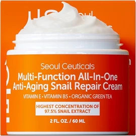 SeoulCeuticals Crema Multiusos con Extracto de Caracol, Vitamina E y Té Verde, 2oz