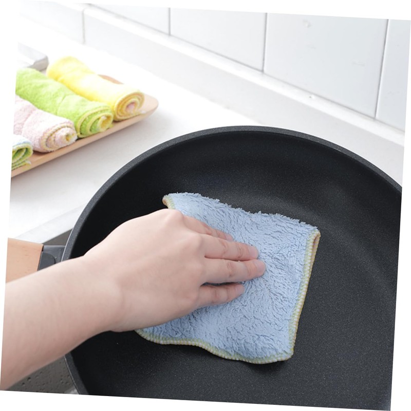Baluue 5PCS Microfiber Cleaning Towels Set Super Absorbent Kitchen Cloths