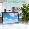 360° Clip On Safety Mirror for Desk, Cubicle Mirror to