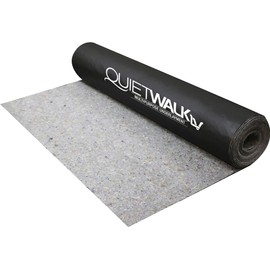 QuietWalk LV Luxury Vinyl, Laminate, or Wood Underlayment (Float, Glue, or Nail) w/Vapor Barrier- Sound Reduction, Compression Resistant, Moisture Protection 3'x100' Roll (Covers 300 sf) QW300LV