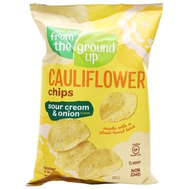FROM THE GROUND UP Sour Cream & Onion Cauliflower Chips, 3.5 OZ