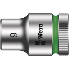 Wera - 5003554001 Zyklop 8790 HMB 3/8" Socket, Hex head 9mm x Length 29mm