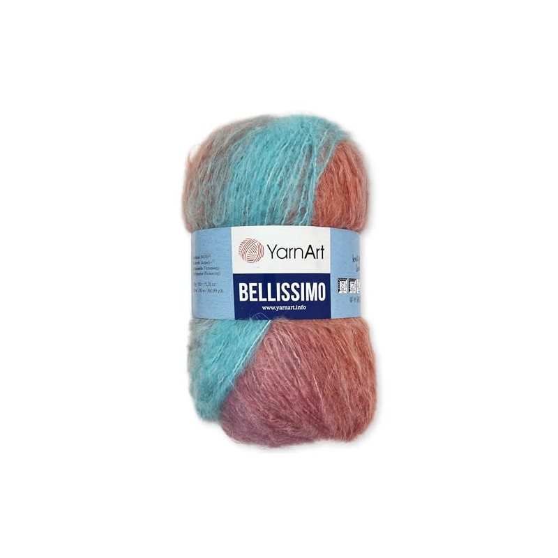 Frida's Wollhaus YarnArt 150 g Bellissimo Knitting Yarn Wool Mohair