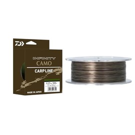 Daiwa Infinity Camo, 0.34 mm, 9.20 kg, 20.0 lb, 500 m, brown camo, monofilament fishing line, 12768-034