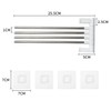 Swivel Towel Bar Wall Mounted 4 Arm Towel Rack Stainless
