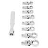 9Pcs Interchangeable Ratchet Wrench Chromium Vanadium Steel Box Wrench Set