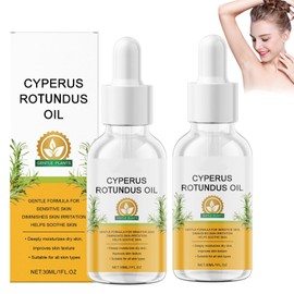 Pack of 2 Cyperus Rotundus Oil, Cyperus Oil for Hair Removal, Natural Cyperus Rotundus Oil for Hair Removal, Reduce Body Hair Growth, for Skin Care, Relaxation and Conditioning (30 ml)