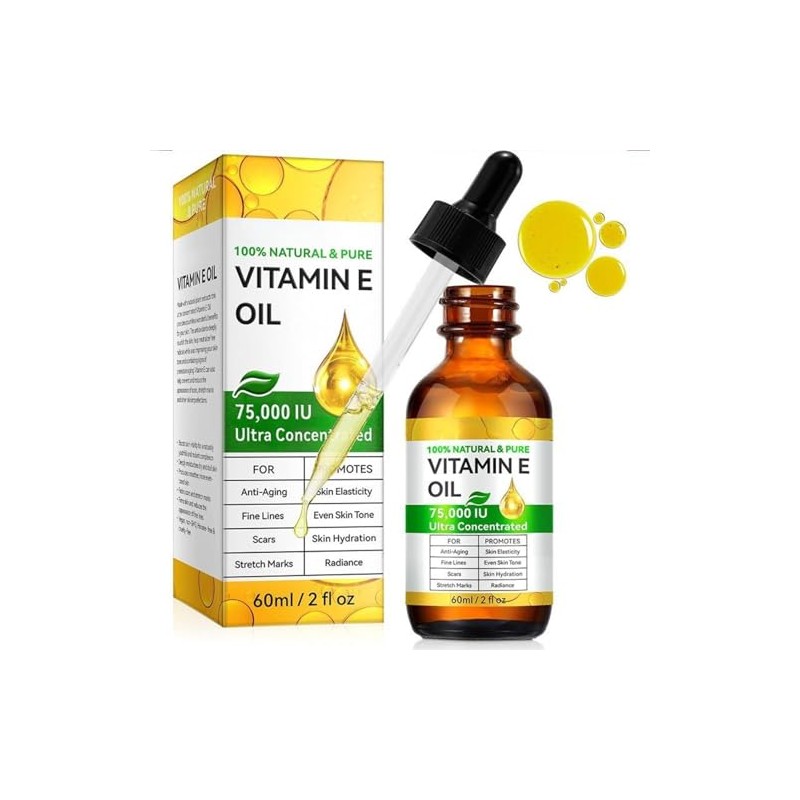 Pure Vitamin E Oil for Skin & Hair