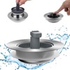 Hibbent Upgraded 3 in 1 Kitchen Sink Drain Strainer and