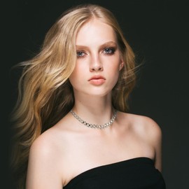 ZEETNIVI Gold Choker Necklace For Women Silver Plated Layered Stack Choker Summer Trendy Dainty Short Link Chains Necklaces Stackable Fashion Western Jewelry Tarnish Free 16 Inch With Extender