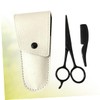 Beavorty 9pcs Beard Care Scissors Set Stainless Trimming Scissors Apricot