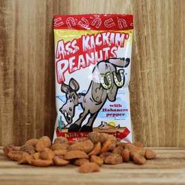 ASS KICKIN’ Habanero Pepper Spicy Hot Peanuts – 1oz 24 Pack - Ultimate Spicy Gourmet Gift Travel Size Peanuts Great on the Go Snack - Try if you dare!
