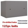 Lucn Electronic Safe Box Password Case 4.6L Grey Steel Digital/Key