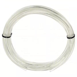 DAYTON 1DYX2 Clear Belt, 1/4 in Dia, 50 ft Overall Lg, Solid, Smooth, 90A (C)