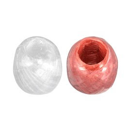 Rebower Polyester Nylon Rope [for Household Bundled Packing DIY]-50m/164ft / 2Roll Plastic,Red,White