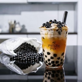 Minute-Mix Boba Kosher Quick Cook REAL Tapioca (Brown Sugar) Boba Pearls