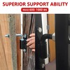 2 Pack J-Bolt Gate Hinge with Plate, Heavy Duty Welded