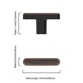 Asidrama 10 Pack Oil Rubbed Bronze Kitchen Cabinet Knobs Dresser Knobs Drawer Knobs Cabinet Hardware Zinc Knobs for Dresser Drawers