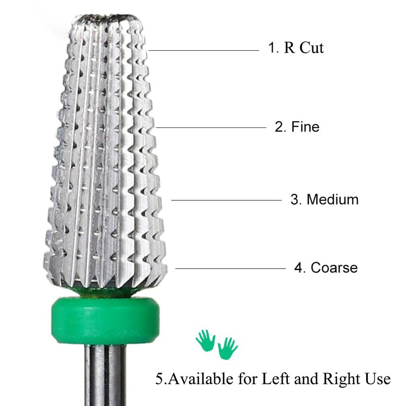 TopHomer Nail Drill Bits, 2.76*0.47in Diamond Cuticle Electric Nail File